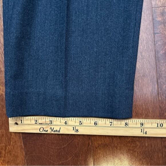Banana Republic Modern Slim Fit Men’s Wool Pants, Dark Steely Blue, Size 36x30 - Picture 10 of 12